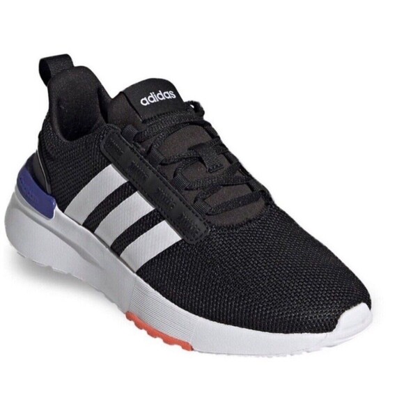 ADIDAS RACER TR21 K Boys Sz 13 K Big Boy Black/White/Ink Mesh Running Shoes - Picture 11 of 13
